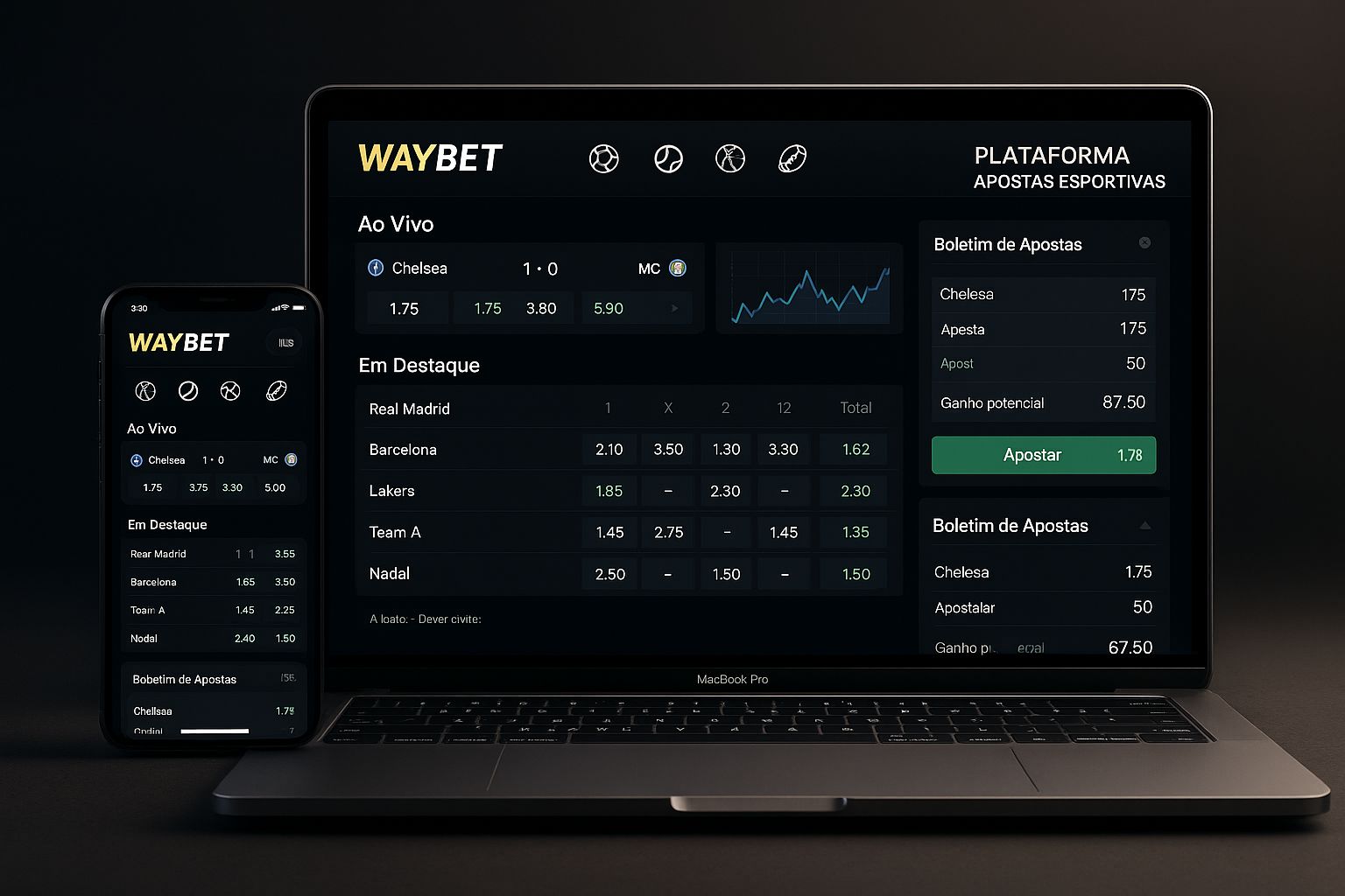 Apostas esportivas no cassino online WAYBET