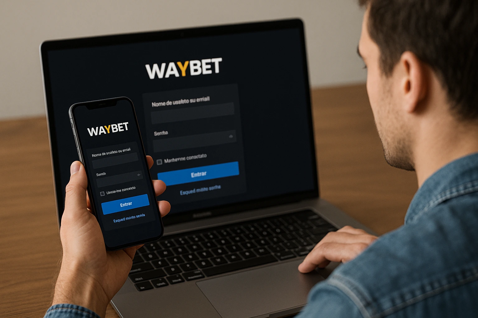 Criar uma nova Conta no plataforma WAYBET
